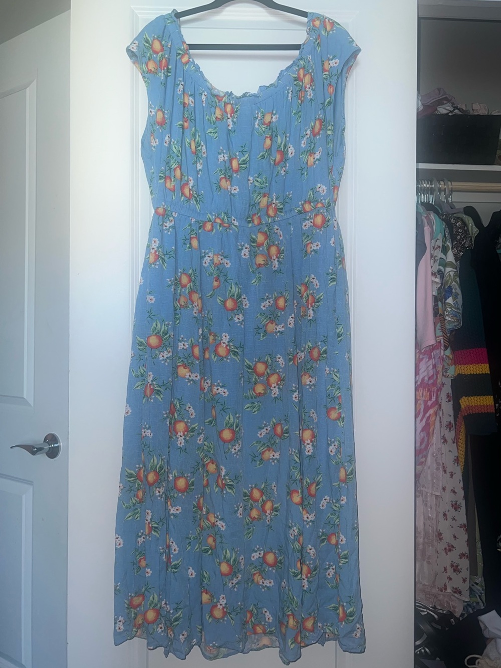 Maxi Textured Woven Double Slit Dress - Picture 2 of 3